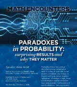 2019 October 2 — “Paradoxes in Probability: Surprising Results and Why They Matter” with Alon Amit