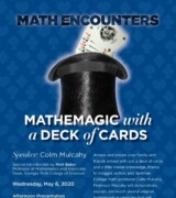 2020 May 6 — “Mathemagic with a Deck of Cards” with Colm Mulcahy
