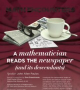 2015 April 1 – John Allen Paulos – A Mathematician Reads the Newspaper (and Its Descendants)