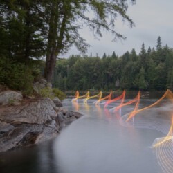 "Hambone Lake Canoe I" by Stephen Orlando